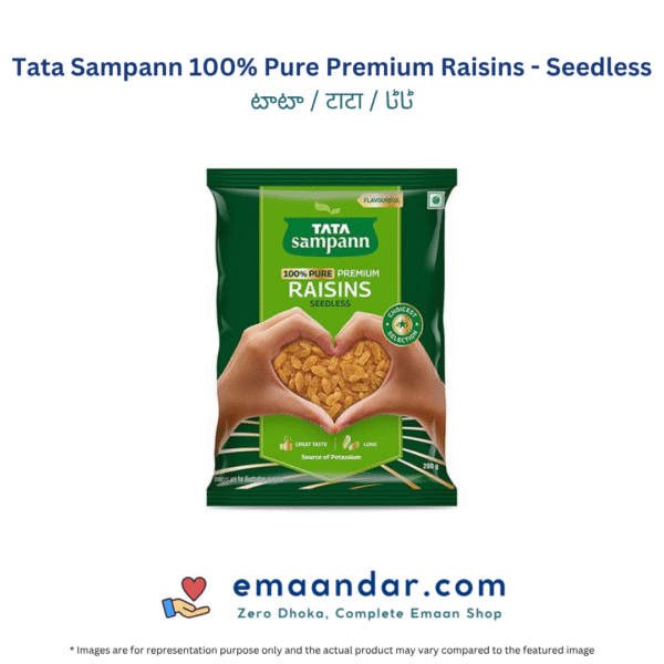 Tata Sampann 100% Pure Premium Raisins - Seedless