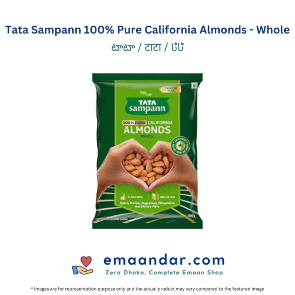 Tata Sampann 100% Pure California Almonds - Whole