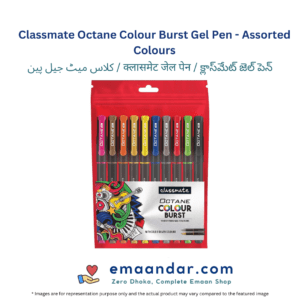 Classmate Octane Colour Burst Gel Pen – Assorted Colours – 10 Pc