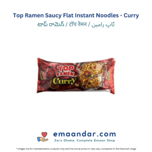 Top Ramen Saucy Flat Instant Noodles – Curry – 70 gm