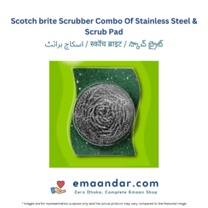 Scotch brite Scrubber Combo Of Stainless Steel & Scrub Pad – 1 Pc