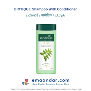 BIOTIQUE Fresh Neem Anti Dandruff Shampoo With Conditioner – 180 ml