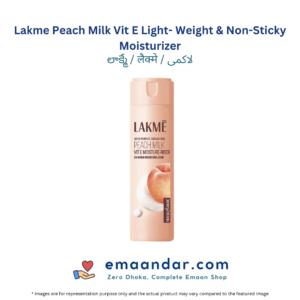 Lakme Peach Milk Vit E Light- Weight & Non-Sticky Moisturizer with 24-Hours Lock