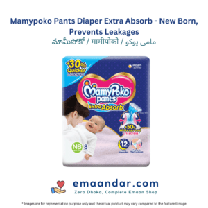 Mamypoko Pants Diaper Extra Absorb – New Born, Prevents Leakages – 34 Pc