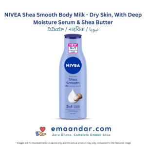 NIVEA Shea Smooth Body Milk – Dry Skin, With Deep Moisture Serum & Shea Butter, 48h Indulging Deep Moisture Care – 200 ml