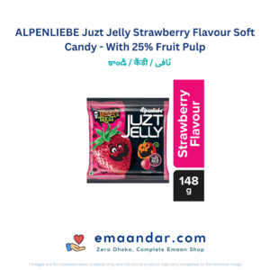 ALPENLIEBE Juzt Jelly Strawberry Flavour Soft Candy – With 25% Fruit Pulp