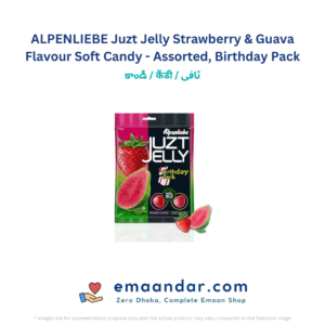 ALPENLIEBE Juzt Jelly Strawberry & Guava Flavour Soft Candy – Assorted, Birthday Pack – 333 gm