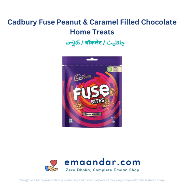 Cadbury Fuse Peanut & Caramel Filled Chocolate Home Treats