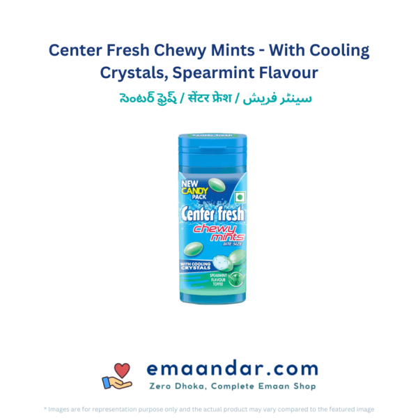 Center Fresh Chewy Mints - With Cooling Crystals, Spearmint Flavour