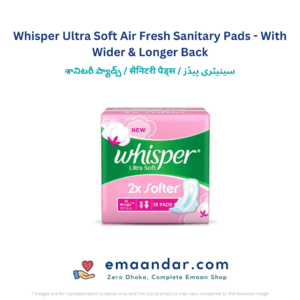 Whisper Ultra Soft Air Fresh Sanitary Pads – With Wider & Longer Back